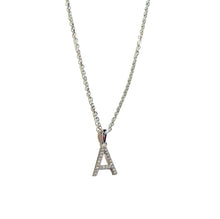 Load image into Gallery viewer, BELLA - Diamond Initial Pendant Necklace