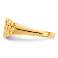 Load image into Gallery viewer, DAHLIA - Ribbed Heart Signet Ring