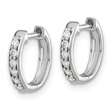 Load image into Gallery viewer, DONATELLA - Pavé Hoop Huggie Earrings