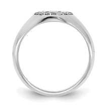 Load image into Gallery viewer, DUSTIN - Oval Initial Diamond Signet Ring
