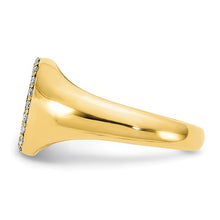 Load image into Gallery viewer, DUSTIN - Oval Initial Diamond Signet Ring