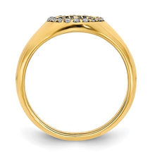 Load image into Gallery viewer, MAVERICK - Diamond Monogram Signet Ring Oval Classic
