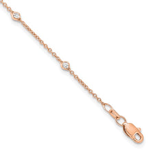 Load image into Gallery viewer, ELOISA - The Diamond Bezel Anklet