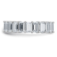 Load image into Gallery viewer, ESTELLA - Grand Emerald-cut Moissanite Eternity Band