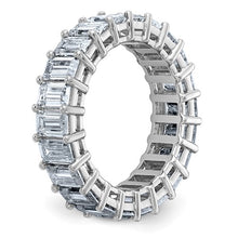 Load image into Gallery viewer, ESTELLA - Grand Emerald-cut Moissanite Eternity Band