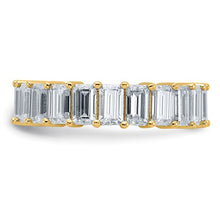 Load image into Gallery viewer, ESTELLA - Grand Emerald-cut Moissanite Eternity Band