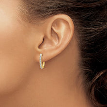 Load image into Gallery viewer, FIONA - Diamond Fascination J Hoop Earrings