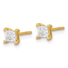 Load image into Gallery viewer, HAYDEN - Diamond Stud Earrings Princess cut