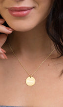 Load image into Gallery viewer, CARINA - Engraved Disc Pendant Mama Necklace Personalized