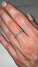Load image into Gallery viewer, EMMA - Half Eternity Emerald Stackable Ring