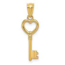 Load image into Gallery viewer, LALITA - Heart Key Charm Necklace