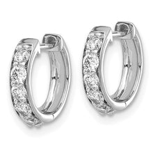 Load image into Gallery viewer, MEDORA - Grand Pavé Hoop Huggie Earrings