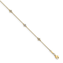 Load image into Gallery viewer, PARADISA - Flower Diamond Anklet