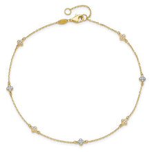Load image into Gallery viewer, PARADISA - Flower Diamond Anklet