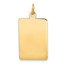 Load image into Gallery viewer, ROMAN - Engravable Rectangular Disc Charm Necklace