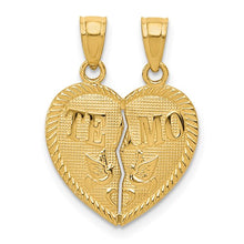 Load image into Gallery viewer, TALI - TE AMO Heart Pendant Charm Necklace