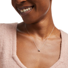 Load image into Gallery viewer, KATHY - Bold Diamond Initial Charm Necklace