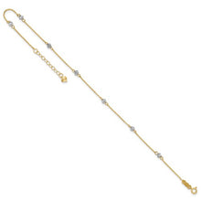 Load image into Gallery viewer, TERESA - Two-tone Diamond-cut Beads Anklet