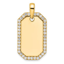 Load image into Gallery viewer, TONY - Diamond Dog Tag Pendant