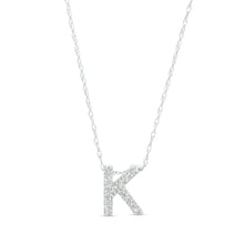 Load image into Gallery viewer, KATHY - Bold Diamond Initial Charm Necklace