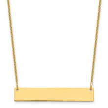 Load image into Gallery viewer, BECCA - Engraved Personalized Bar Necklace