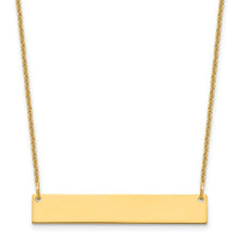 Load image into Gallery viewer, ALICIA - Engraved Personalized Bar Necklace Best Mama