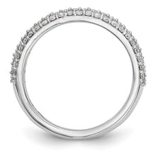 Load image into Gallery viewer, JASMINE - White Gold Micro Pave Diamond Band