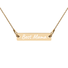 Load image into Gallery viewer, ALICIA - Engraved Personalized Bar Necklace Best Mama