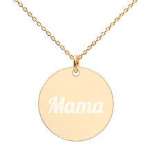 Load image into Gallery viewer, CARINA - Engraved Disc Pendant Mama Necklace Personalized