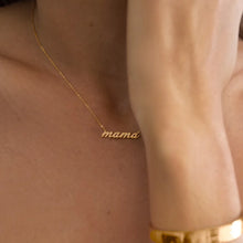Load image into Gallery viewer, PENELOPE - Mama Script Pendant Necklace