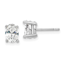 Load image into Gallery viewer, GIGI - Diamond Stud Earrings Oval