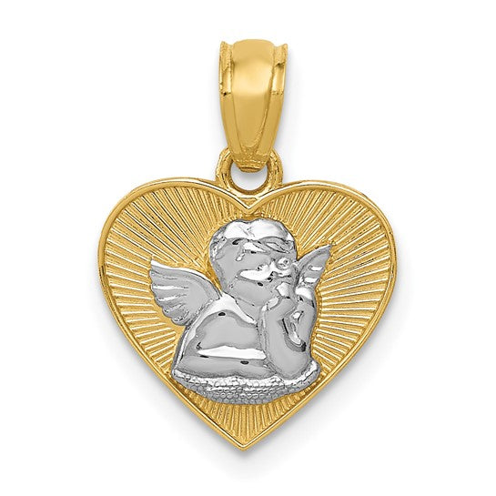 MARCIE - Guardian Angel Heart Pendant Necklace