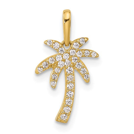 ANDREA - Palm Tree Pendant Necklace
