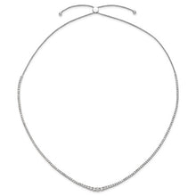 Load image into Gallery viewer, BOLSENA - The Graduating Diamond Tennis Style Bolo Necklace

