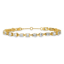 Load image into Gallery viewer, GISELLA - Multi-Diamond Half Bezel Set Tennis Bracelet
