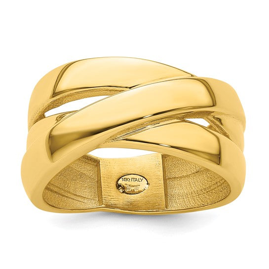 CELESTE - Bold Criss Cross Ring
