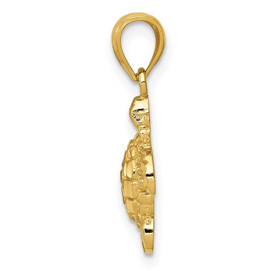 DAPHNE - The Diamond-cut Turtle Pendant Necklace
