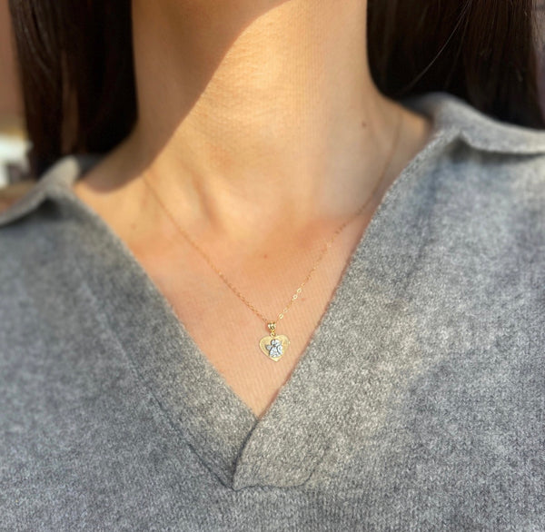 MARCIE - Guardian Angel Heart Pendant Necklace