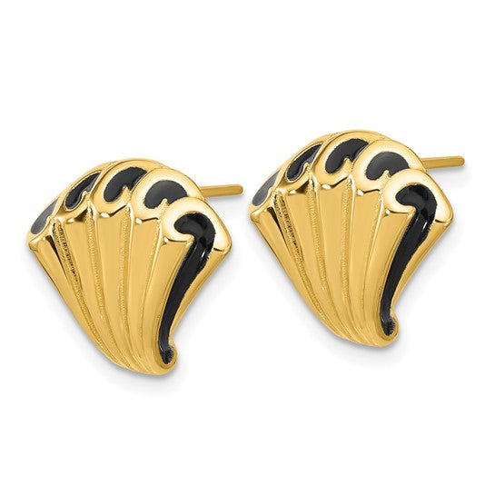 CELESTINA - The Fancy Enamel Shell Earrings