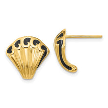 Load image into Gallery viewer, CELESTINA - The Fancy Enamel Shell Earrings
