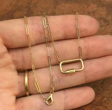 Load image into Gallery viewer, LEXI - PaperClip Charm Holder Necklace
