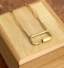 Load image into Gallery viewer, LEXI - PaperClip Charm Holder Necklace
