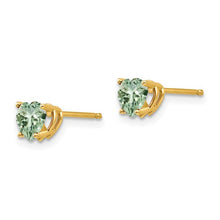 Load image into Gallery viewer, JEANINE - Green Gemstone Heart Earrings

