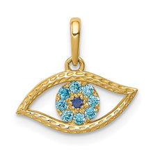 Load image into Gallery viewer, HERA - The Blue Evil Eye Pendant Necklace
