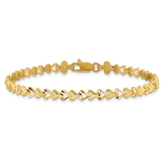 AVELINE - Open and Closed Heart Bracelet