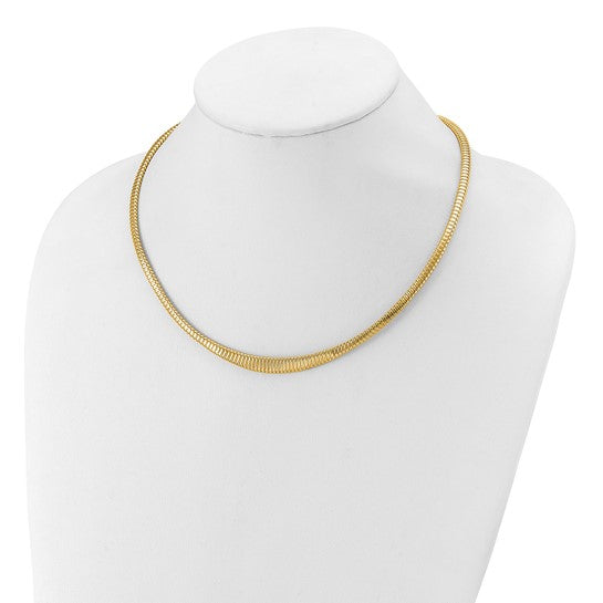IVY - Ridged Gold Necklace