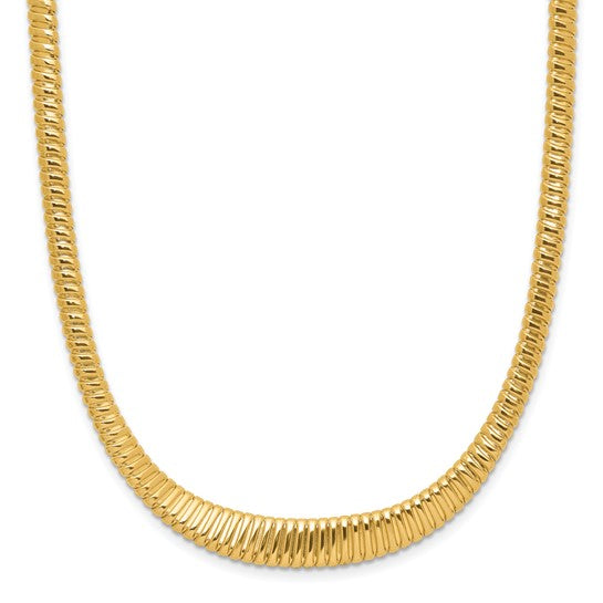 IVY - Ridged Gold Necklace