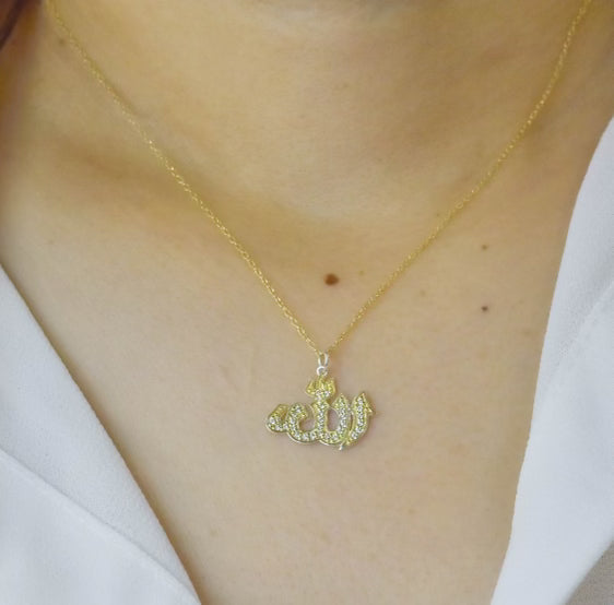 NASIM - Allah Diamond Pendant Necklace