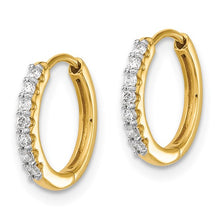 Load image into Gallery viewer, KIDA - The Diamond Huggie Hoop Earrings
