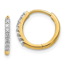 Load image into Gallery viewer, KIDA - The Diamond Huggie Hoop Earrings
